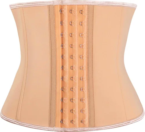 Vista 19 de Entrenador de Cintura de Torso Corto para Mujer, Baja la Grasa del Vientre, Fajas Colombianas de Entrenamiento, Corsé Moldeador de Cintura
