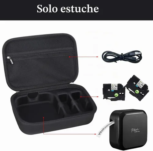 Vista 2 de Aproca - Funda para rotuladora Brother P-touch PT-P710BT CUBE Plus