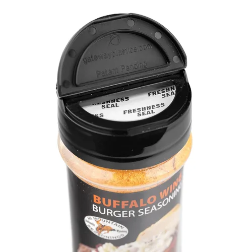 Vista 6 de Hi Mountain Condimento gourmet para hamburguesas Mezcla de alas de búfalo Bondad picante, picante y salada con un toque de ajo Condimento