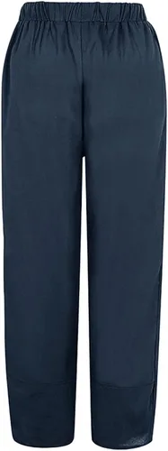 Vista 4 de Pants for Women Womens Solid Casual Pants Printed Trousers Elastic Waist Pockets Wide Leg Trousers
