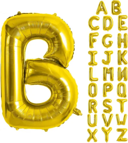 Vista 11 de Globos de letras azules de 40 pulgadas, globo grande del alfabeto de aluminio de Mylar para decoración de cumpleaños, boda, aniversario, graduación