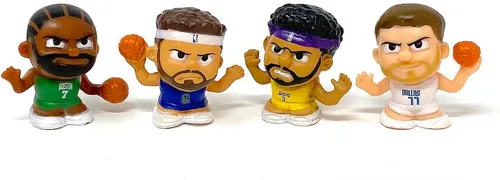 Vista 3 de Teenymates Party Animal 2022 NBA Series 8 - Juego de regalo de figuras de baloncesto, paquete de fiesta, lote de 4 paquetes misteriosos