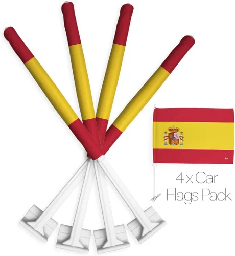 Vista 145 de Paquete de bandera de coche de la Copa del Mundo 2022 de Gales, bandera americana para carros, decoración de automóviles, pancarta pequeña