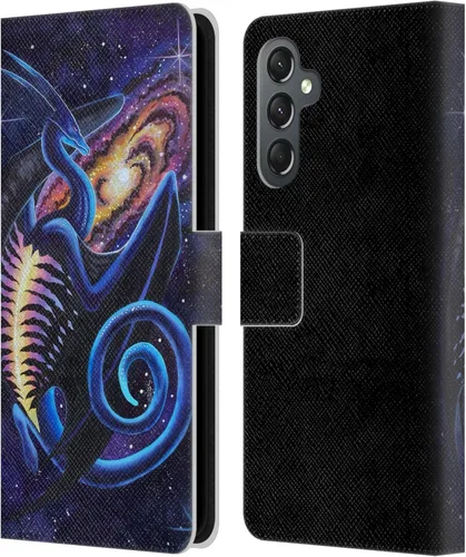 Vista 38 de Head Case Designs Officially Licensed Carla Morrow Galactic Entrancement Dragons Leather Wallet Case Compatible with Samsung Galaxy A07 4G
