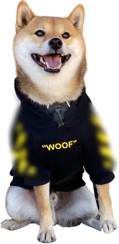 Vista 16 de ChoChoCho Sudadera con capucha y suéter para perros – Elegante ropa urbana de algodón para gatos y cachorros en gris – S, M, L