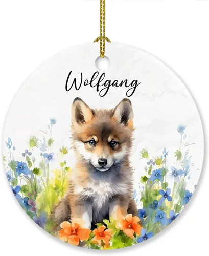 Vista 14 de Adorno de elefante de Navidad 2025, lindo adorno de elefante personalizado para árbol de Navidad, adornos de elefantes florales para bebés, regalos