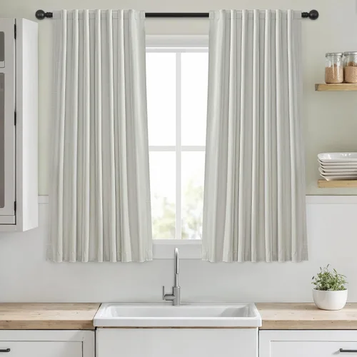 Vista 24 de Cortinas opacas de 54 pulgadas de largo para dormitorio, sala de estar, cortinas beige con aislamiento térmico, oscurecimiento de la habitación