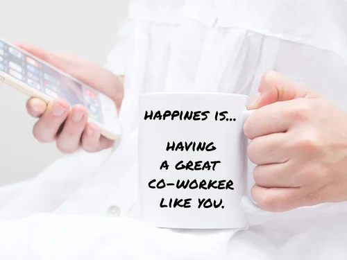 Vista 3 de Tazas de café personalizadas, tazas de café personalizadas con texto fotográfico, taza de café de cerámica personalizada, taza personalizable, taza