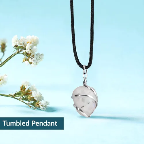 Vista 8 de PYOR Collar con colgante curativo de Reiki de cristal, gemas de buena suerte, prosperidad, riqueza, piedras preciosas naturales, collares de buena