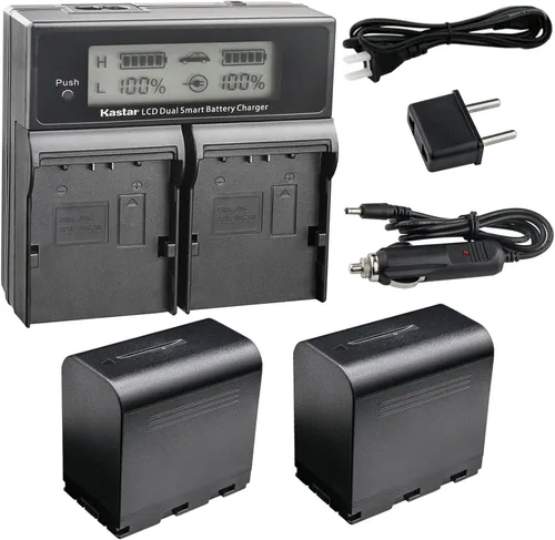 Vista 5 de Kastar SSL-JVC70 AC LCD Cargador rápido dual compatible con JVC GY-HM200U, GY-HM200HW, GY-HM200SP, GY-HM200SP Sports, GY-HM250 GY-HM250SP, GY-HM600