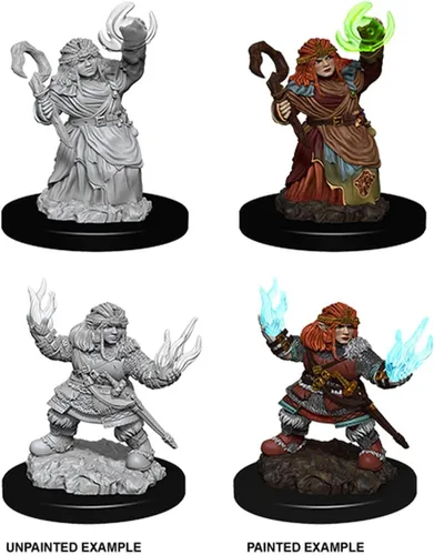 Vista 3 de Pathfinder Battles Deep Cuts Unpainted Miniatures: Wave 7: Female Dwarf Summoner