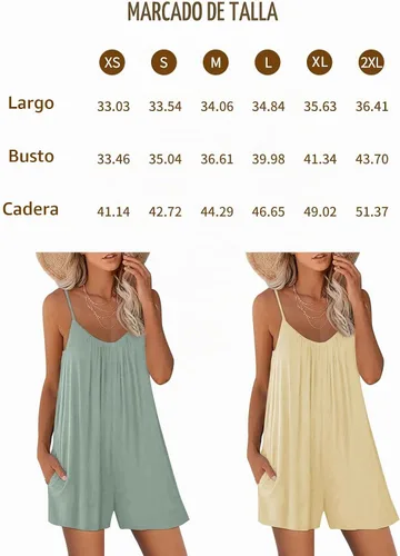 Vista 6 de AUTOMET Overol para mujer, para vacaciones, playa, verano, pantalones cortos, overoles, overoles, vestido de moda, trajes de vacaciones de primavera