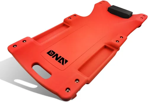Vista 3 de DNA Motoring Enredadera automotriz de plástico ABS resistente y Torin TR6300 acolchado mecánico Rolling Shop Seat