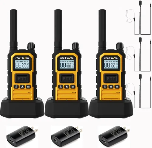 Vista 17 de Retevis RB48PLUS GMRS Walkie Talkies de largo alcance, IP67 impermeable