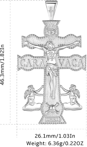 Vista 207 de CELESTIA Medallas de plata de ley 925 San Miguel/San Cristóbal/San Benito/San Gabriel/Virgen María/Jesús/Caravaca/Metatrón/Sello de los Siete
