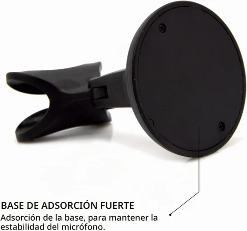 Vista 6 de AKOAK Soporte de micrófono de escritorio portátil ajustable con clip de micrófono para estudios de conferencia de computadora, micrófono, podcasts