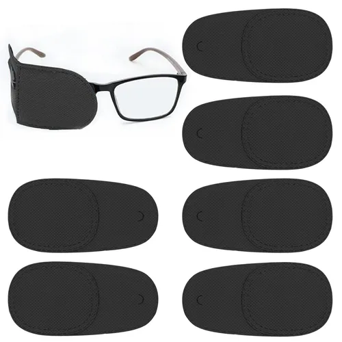 Vista 7 de Parche para ojos, 6 parches para ojos para adultos y niños, parche reutilizable para ojos perezosos, ambliopía, estrabismo y después de la cirugía
