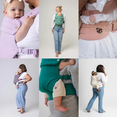 Vista 7 de Mabē Monarch Portabebés Ergonómico – Portabebés de Algodón Premium de Estructura Suave para Recién Nacidos a Niños Pequeños con Diseño Saludable