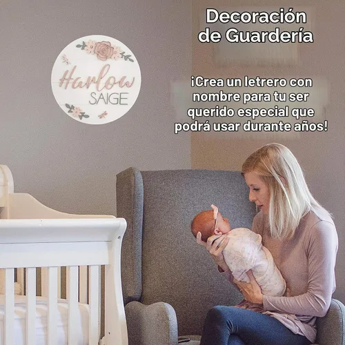 Vista 5 de Redondas de madera sin terminar para manualidades, paquete de 2 círculos de madera reversibles de 14 pulgadas de diámetro con chapa de madera real