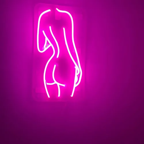 Vista 7 de Señal de neón con texto en inglés "Sexy Lady Naked Lad", letrero decorativo para el hogar, dormitorio, decoración de habitación, bar, cerveza, Rojo