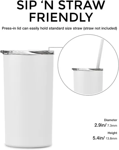 Vista 4 de Maars Drinkware Travel Friendly, tamaño compacto Mate negro