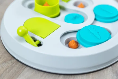 Vista 4 de TRIXIE Hide N Slide Rabbit Activity - Juguete interactivo de animales pequeños para estimulación mental, enriquecimiento, escondite y búsqueda
