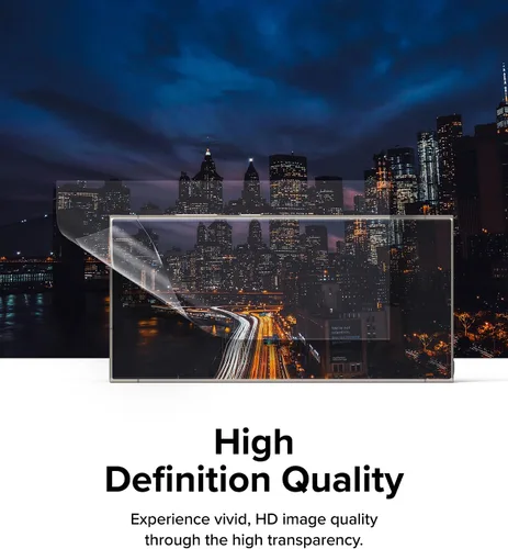 Vista 5 de Ringke Película doble fácil [protección de 4 capas] compatible con Samsung Galaxy S24 Ultra Protector de pantalla 5G, revestimiento de reparación