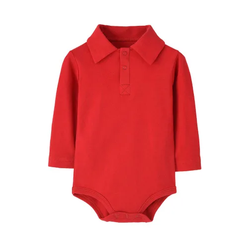 Vista 9 de Teach Leanbh - Body para bebé de algodón, manga larga, color puro, 3 a 24 meses (3 meses, azul bebé)