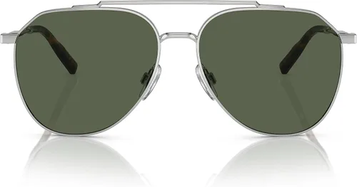 Vista 4 de Dolce & Gabbana Gafas de sol DG 2296 059A Plata Verde Oscuro Polar, Plata Verde Oscuro Polar