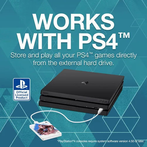 Vista 6 de Seagate Horizon Forbidden West - Unidad de juego de edición limitada para consolas Playstation, 2 TB, disco duro externo - USB 3.2 Gen1