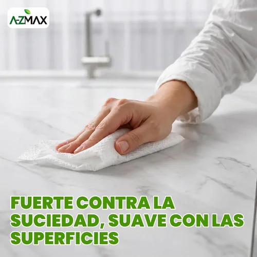 Vista 4 de A-Z Max Toallitas de limpieza multiusos, extragruesas, 7 x 7 pulgadas