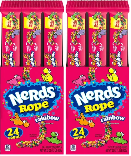Vista 11 de Dulces Nerds Rope, Very Berry, cuerdas de 0.92 onzas (paquete de 24)