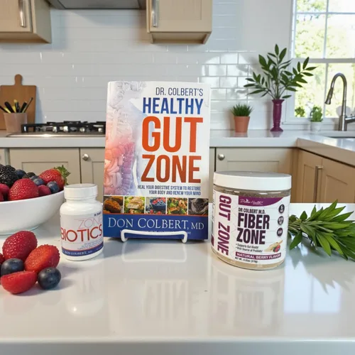 Vista 3 de Divine Health Dr. Colbert Zona intestinal Kit de inicio