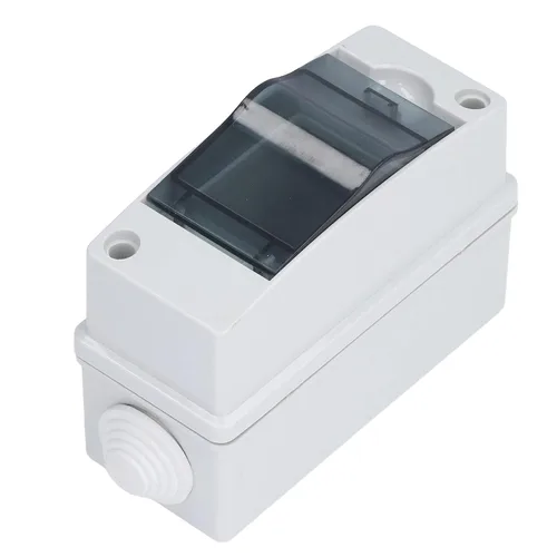 Vista 3 de Caja de protección de distribución de 8 vías, IP65 2 riel DIN impermeable, transparente, caja de conexiones de distribución para disyuntor de pared