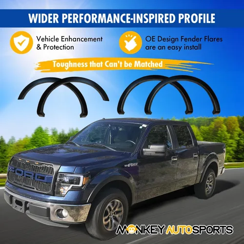 Vista 6 de Cubiertas para guardabarros de fábrica para Ford F150/estilo equipo original. Juego de 4