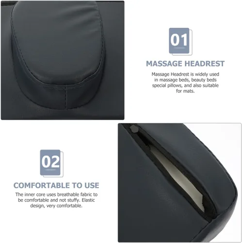 Vista 4 de Beavorty Almohada de masaje para masaje, cuna de masaje, mesa de masaje, reposacabezas de repuesto ajustable, almohada elástica de espuma