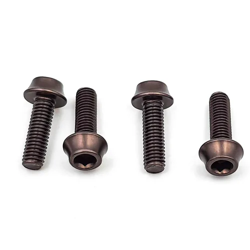 Vista 7 de ONIPAX Pernos de jaula de aluminio para botella de agua M5 x 0.630 in Paquete de 4 piezas (negro)
