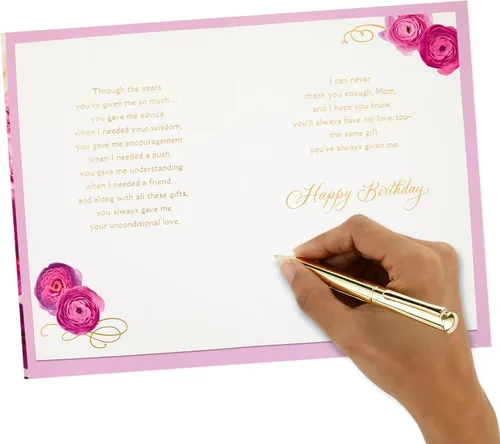 Vista 6 de Hallmark Tarjeta de cumpleaños para mamá (Me has dado tanto)