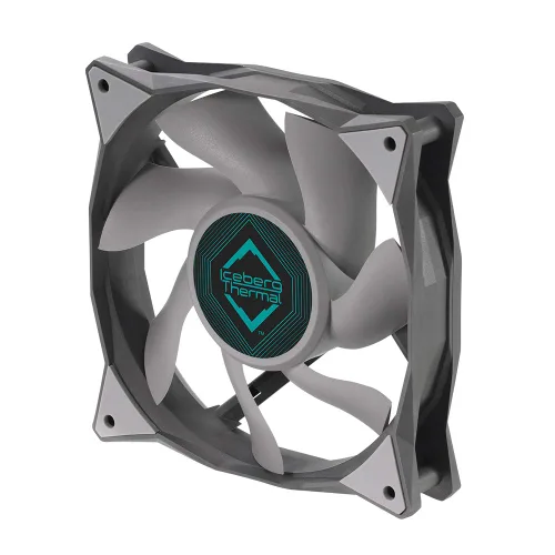 Vista 8 de Iceberg Thermal IceGALE 4.724 in PWM Premium Case Fan (negro)