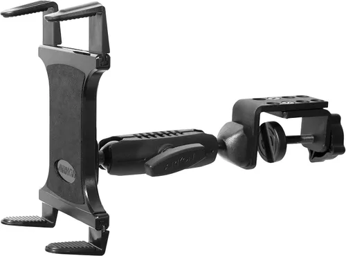 Vista 2 de ARKON Mounts TABRM086 - Soporte de tableta de alta resistencia con agarre delgado, ajuste universal para tableta, abrazadera en C maciza, ángulo