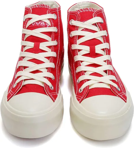 Vista 4 de VV87 Tenis de lona unisex de alta calidad, clásicos, cómodos, elegantes, ligeros, casuales para caminar