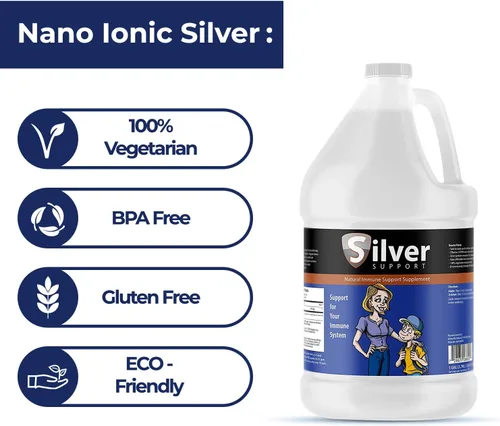 Vista 3 de Natural Immune Support Supplement, Nano-Sized Silver Solution, Immune Booster for Kids, Pets & Adults, Purified Silver, Fortify Your Immune System 1