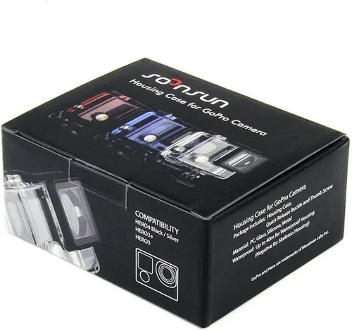 Vista 7 de SOONSUN Reemplazo de puertas traseras BacPac para GoPro Hero 4/3+ carcasa estándar