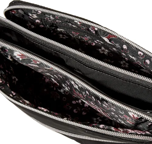 Vista 5 de Vera Bradley Bolso cruzado de sarga de rendimiento para mujer con triple compartimento