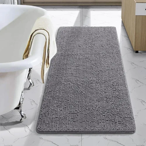 Vista 21 de LOCHAS - Alfombra de baño de lujo lanuda de 24 x 17 pulgadas, color beige
