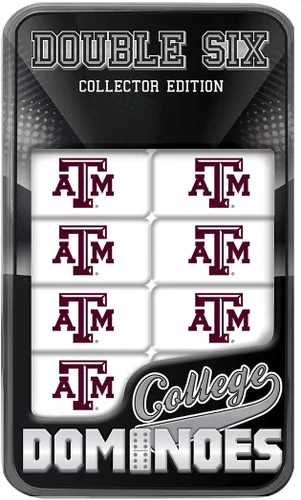 Vista 13 de MasterPieces Game Day - NCAA Alabama Crimson Tide - Juego de Dominó Doble Seis de 28 Piezas con Logo del Equipo Color del