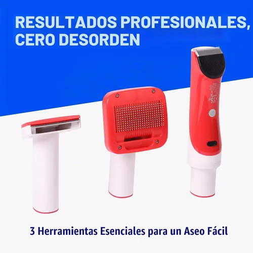Vista 4 de ChomChom Roller Aspiradora para perros para aseo de pelos – Kit de aseo para perros con cepillo para perros, accesorio para aspiradora de cepillo