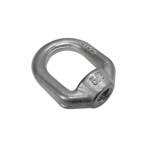 Vista 3 de Anillo de tuerca roscada de acero inoxidable T316 de 5/8" – Ojo de elevación ovalado forjado marino, 3,440 lb WLL para aparejo de barcos, muelle