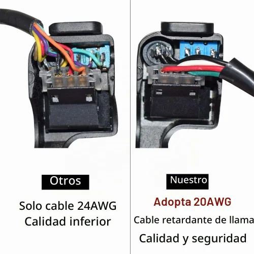 Vista 5 de Interruptor y botón para manubrio de motocicleta, claxon y luz intermitente para motocicleta, aleación de aluminio, 7/8 pulgadas