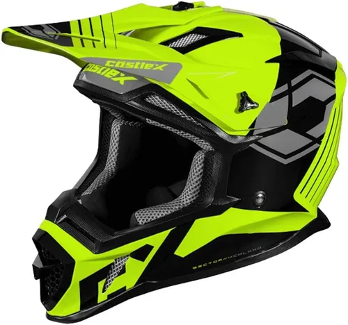 Vista 6 de Castle X CX200 - Casco de moto Sector (Negro - Pequeño)